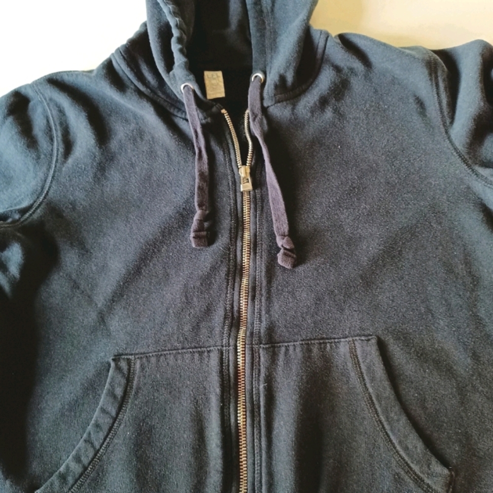 LFL Girls black hooded zip up sweatshirt